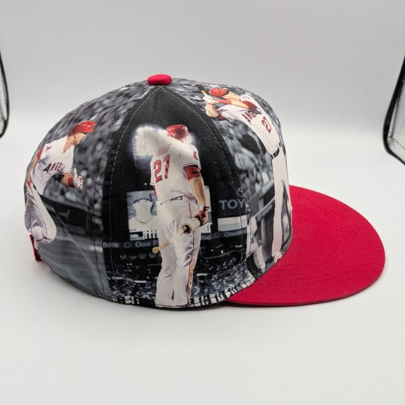Los Angeles Angels Baseball Hat, Mike Trout Graphic, MLB, State Farm, Sixth Man - Picture 2 of 8